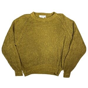 Vintage Collections Olive Green Textured Knit Pullover Sweater Women Size 44/24W